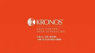 Kronos How to Video - Scheduling