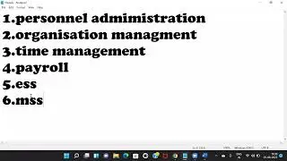sap hcm demo