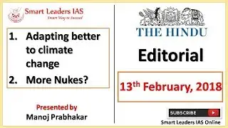 13th February, 2018 | The Hindu | Editorial Discussions | Smart Leaders IAS