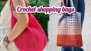 Trendy + Eco Friendly 💚 | Handmade Crochet Shopping Bags Eco Chic Shopping Bags 💚 |