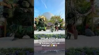 SNEAK PEEK at EPCOT&rsquo;s 2026 Flower & Garden Festival Menus! 🌸💜