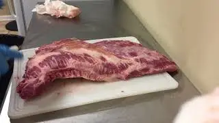 Brisket trimming 101, Full trim time lapse
