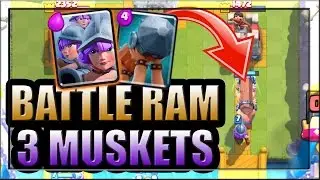 BEST BATTLE RAM 3 MUSKETEERS DECK IN CLASH ROYALE No Legendary Card Deck