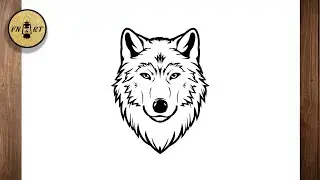 How to draw a wolf head easy step by step for beginners