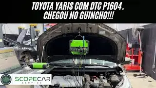 Toyota Yaris com DTC P1604 , chegou no guincho !!! Defeito crônico ?