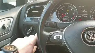 Abfahrtkontrolle VW Golf 7 Beleuchtung