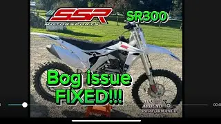 SSR SR300 Engine bog fix!!! How too walkthrough.
