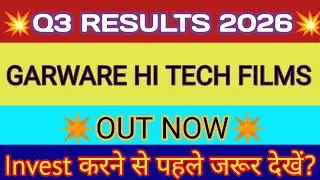 Garware Hitech Films Q3 Result 2026 🔴 Garware Hitech Films Result 🔴 Garware Hitech Films Share News