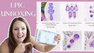 POLYMER CLAY EARRINGS SUPPLIES UNBOXING | DIY CLAY EARRINGS SUPPLIES UNBOXING