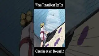 Temari vs TenTen | Naruto | chunin exam #shorts #naruto