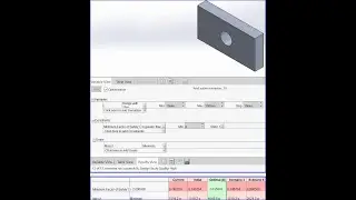 Design Study (optimization) in SolidWorks
