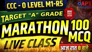 100 mcq | O Level & CCC 2026 | Chapter Wise MCQ Test | Jan&ndash;Feb Exam Special |#Aptinstitute