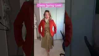 How to Style Olive Dress & Orange Blazer? #ootd  #ootdguide #Outfit Inspiratio