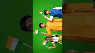 FREE No Copyright Green Screen Kids Saying Jai Hind 🇮🇳 | Vande Mataram | Patriotic Video Overlay