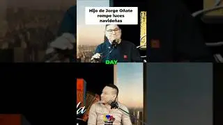 Hijo de Jorge O&ntilde;ate destruye alumbrado navide&ntilde;o por ebrio