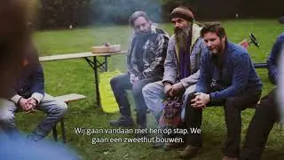 Cli&euml;nten van HVO-Querido doen een teambuilding challenge in de natuur