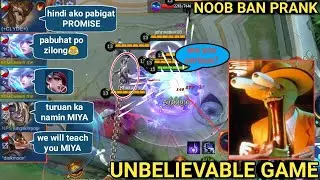 PRANK IN RANK | UNBELIEVABLE GAME | THEY TEACH PRO IN RANK😂 | MOBILE LEGENDS