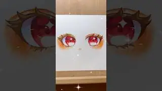 How to Easily Draw Cute Anime Eyes❤️#howtodrawanime #animetutorial