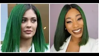 Kylie Jenner  GREEN HAIR TUTORIAL-ChimereNicole