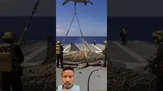 Miltiary Soldiers Save Stranded rescue team in ships Greate White Shark #shorts #wildliferescue