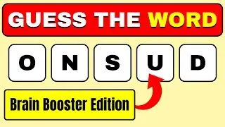 Guess The WORD | Scramble Word Challenge Round 30 By Mindful Mosaic 2.0 | Brain Booster Edition