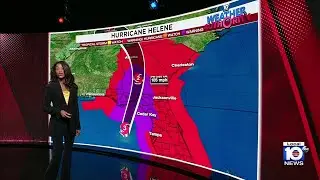 Hurricane Helene nearing landfall along Florida's big bend as strong Category 3