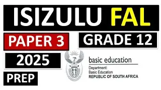 ISIZULU PAPER 3 GRADE 12 PREP EXAMS P.3 ISIZULU FAL P.3 [THUNDEREDUC] FINAL EXAMS P.3 ISIZULU