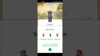 Form changing ✨Shiny✨ Furfrou✨ to 🎌Kabuki Form in #pokemongo