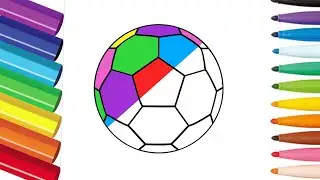 Drawing Ball for Children with kids song / Bolalar uchun chizilg/ Рисунок Мяча для детей #shorts