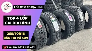 🔥Top 4 dòng Lốp Gai Địa Hình cho Bán Tải - SUV 7 chỗ nâng cấp nhiều nhất