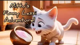 FUNNY CAT STORY: The Lassi Accident Wins!#ComedyStory#MittuTheCat#LassiLove@motivewithcomedy