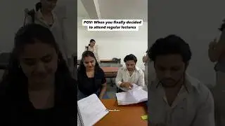 Pov: when you finally decided to attend regular lectures| #college #university #collegelife #student