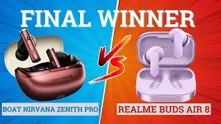 boAt Nirvana Zenith Pro vs Realme Buds Air 8⚡ Full Comparison ⚡Best for Music, Bass & Gaming 🔥