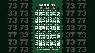 Test Your Observation Skills With This FAST Number Game! #shorts