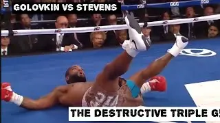 The Destructive Triple G! Gennady Golovkin (Kazakhstan) vs Curtis Stevens (USA) TKO