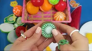 ASMR Satisfying Cutting fruit & colorful Toys🍊🔪|No Talking#shorts 