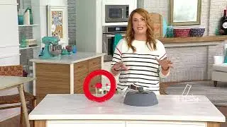 CookCraft Collapsible Silicone Glass Microwave Cover & Lid on QVC