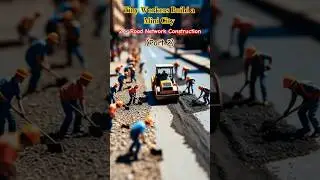 Tiny Workers Build a Mini City 🌆😱|2 &ndash; Road Network Construction👷&zwj;♂️|(Part 2)#viral #trending #shorts