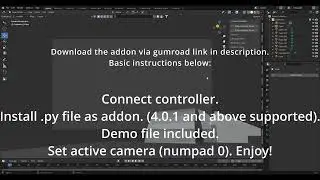 Blender Game Controller Addon