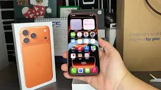 Apple iPhone 17 Pro Max Unboxing + First Boot Up (Cosmic Orange)