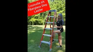 Louisville 6ft Fiberglass Step Ladder | Lightweight and Sturdy | KimTownselYouTube