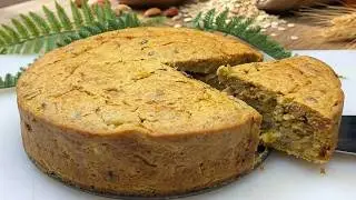 Этот полезный овсяный пирог с морковью и яблоком просто восхитителен!