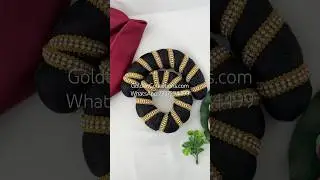 Traditional Bharatanatyam Hair Accessories | Elegant Hairbun Ornaments for Dances #goldencollections