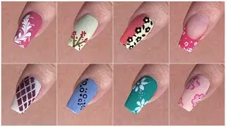 Top 8 Easy nail art designs for beginners || Nail art at home 2025