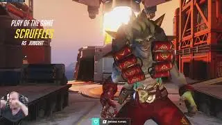 POTG! JUNKRAT ONE TRICK - CHRO! PROLIKECHRO JUNKRAT GAMEPLAY OVERWATCH SEASON 33 TOP 500