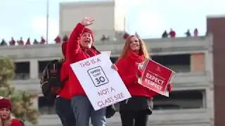 Indiana State Teachers Association Red for Ed Action Day