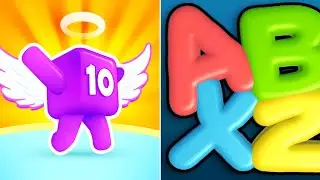 Letter Chain : Word Merge 3d vs Level Up Numbers - Satisfying Gameplay / New Update