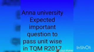How to pass in total quality management TQM r2017 important questions