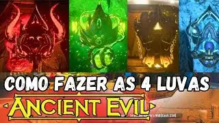 Tutorial como montar as 4 luvas Mal Antigo Call of Duty Black Ops 4 gauntlets Ancient Evil