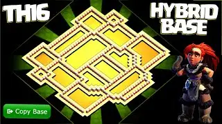 NEW BASE ! TH16 HYBRID BASE 2025 Anti Farming Attack-Town Hall 16 Base COPYLINK-Clash of Clans #1354